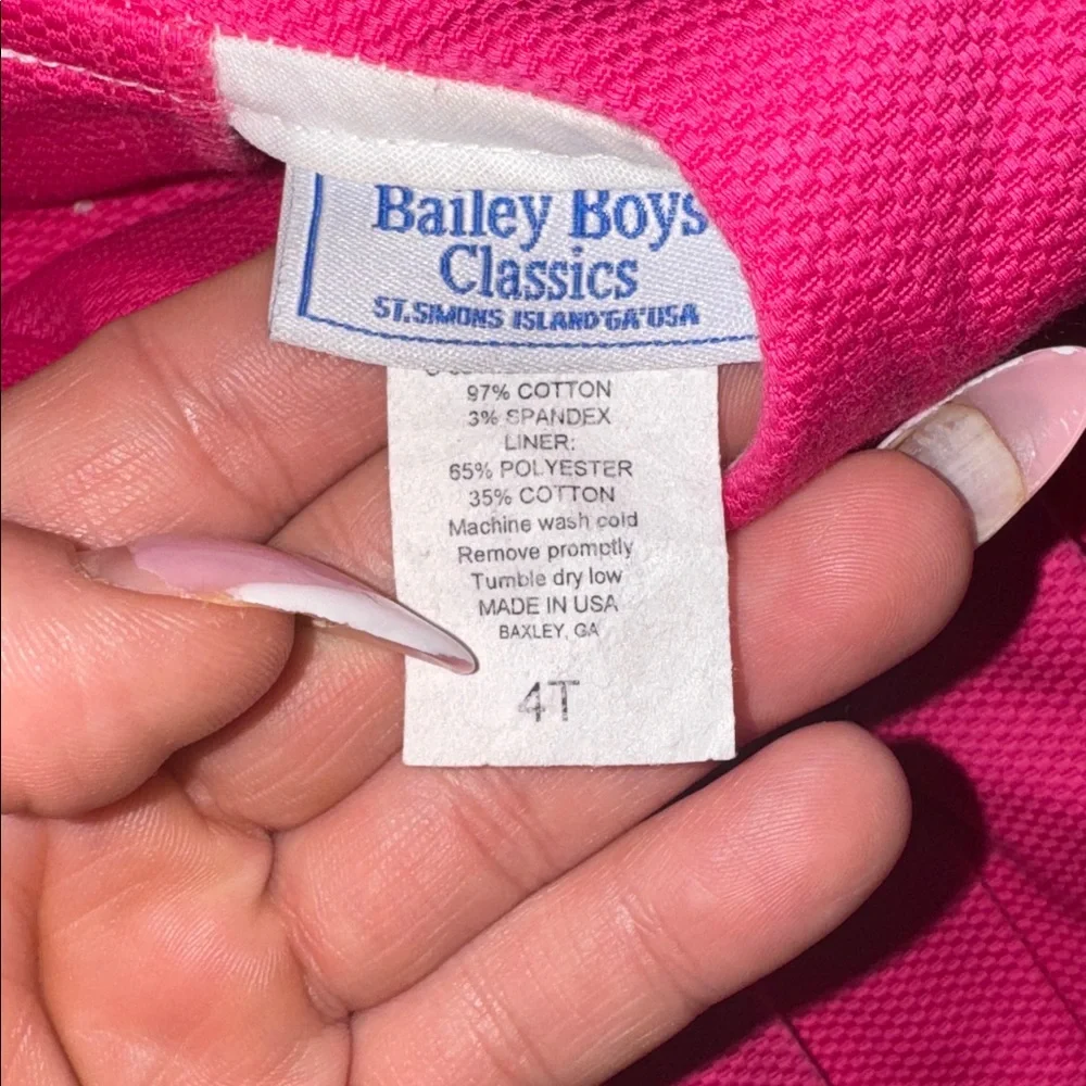 Bailey Boys Classics Hot Pink Girls Ric Rac Maxi Sleeveless Dress 4T